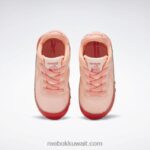 أطفال متسابق أحمر / حامض شمسي أصفر مرصد الحيوانات الأحذية الجلدية الكلاسيكية - طفل صغير Reebok 0NZ0F1401 - Image 6