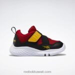 أطفال ناقلات الأحمر / الأساسية السوداء / الأصفر دائما ويبوك فليكس سبرينت - طفل صغير Reebok 0NZ0F1452