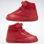 أطفال ناقلات الأحمر / ftwr الأبيض أحذية هاي حرة - طفل صغير Reebok 0NZ0F1449 - Image 9