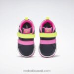 أطفال ناقلات البحرية / الوردي الذري / حامض أصفر حذاء ويبك المشبك منخفض - طفل صغير Reebok 0NZ0F1404 - Image 6