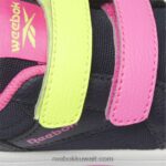 أطفال ناقلات البحرية / الوردي الذري / حامض أصفر حذاء ويبك المشبك منخفض - طفل صغير Reebok 0NZ0F1404 - Image 7
