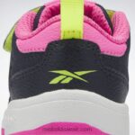 أطفال ناقلات البحرية / الوردي الذري / حامض أصفر حذاء ويبك المشبك منخفض - طفل صغير Reebok 0NZ0F1404 - Image 8