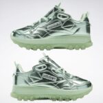 أطفال نصف بكسل النعناع / الفضة التقى. كاردي بي حذاء جلدي كلاسيكي - مدرسة ابتدائية Reebok 0NZ0F1455 - Image 10