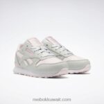 أطفال نقي رمادي 2 / بورسلين وردي حذاء فلاش كلاسيك ستيب اند فلاش - مرحلة ما قبل المدرسة Reebok 0NZ0F1409 - Image 3