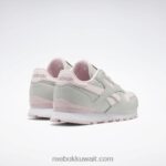 أطفال نقي رمادي 2 / بورسلين وردي حذاء فلاش كلاسيك ستيب اند فلاش - مرحلة ما قبل المدرسة Reebok 0NZ0F1409 - Image 4