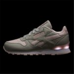 أطفال نقي رمادي 2 / بورسلين وردي حذاء فلاش كلاسيك ستيب اند فلاش - مرحلة ما قبل المدرسة Reebok 0NZ0F1409 - Image 9
