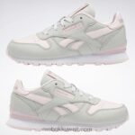 أطفال نقي رمادي 2 / بورسلين وردي حذاء فلاش كلاسيك ستيب اند فلاش - مرحلة ما قبل المدرسة Reebok 0NZ0F1409 - Image 10