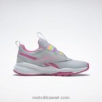أطفال نقي رمادي 2 / وردي حقيقي / أبيض ftwr حذاء XT Sprinter سهل الارتداء - مرحلة ما قبل المدرسة Reebok 0NZ0F1439 - Image 2