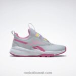أطفال نقي رمادي 2 / وردي حقيقي / أبيض ftwr حذاء XT Sprinter سهل الارتداء - مرحلة ما قبل المدرسة Reebok 0NZ0F1439