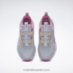 أطفال نقي رمادي 2 / وردي حقيقي / أبيض ftwr حذاء XT Sprinter سهل الارتداء - مرحلة ما قبل المدرسة Reebok 0NZ0F1439 - Image 6
