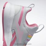 أطفال نقي رمادي 2 / وردي حقيقي / أبيض ftwr حذاء XT Sprinter سهل الارتداء - مرحلة ما قبل المدرسة Reebok 0NZ0F1439 - Image 7
