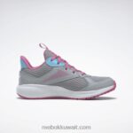 أطفال نقي رمادي 3 / وردي حقيقي / أزرق رقمي حذاء رود سوبريم 4 - مرحلة ما قبل المدرسة Reebok 0NZ0F1441 - Image 2