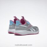 أطفال نقي رمادي 3 / وردي حقيقي / أزرق رقمي حذاء رود سوبريم 4 - مرحلة ما قبل المدرسة Reebok 0NZ0F1441 - Image 4