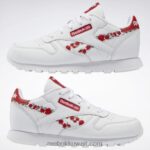 أطفال ftwr أبيض / أحمر متجه أحذية جلدية كلاسيكية - مرحلة ما قبل المدرسة Reebok 0NZ0F1440 - Image 9