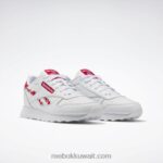 أطفال ftwr أبيض / أحمر متجه حذاء جلدي كلاسيكي - مدرسة ابتدائية Reebok 0NZ0F1417 - Image 3