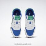 أطفال ftwr أبيض / أزرق متجه حذاء فلاش كلاسيك ستيب اند فلاش - مرحلة ما قبل المدرسة Reebok 0NZ0F1402 - Image 6
