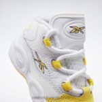 أطفال ftwr أبيض / خيط أصفر / فوق بنفسجي السؤال منتصف الأحذية - طفل صغير Reebok 0NZ0F1373 - Image 7