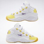 أطفال ftwr أبيض / خيط أصفر / فوق بنفسجي سؤال منتصف الأحذية - مرحلة ما قبل المدرسة Reebok 0NZ0F1375 - Image 9