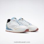 الأزرق القطبي / الأزرق القاسي / الأسود الأساسي حذاء جلد كلاسيكي ستريت فايتر Reebok 0NZ0F929 - Image 4