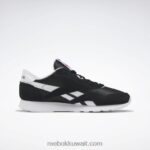 الأساسية أسود / أبيض ftwr أحذية الرجال النايلون الكلاسيكية Reebok 0NZ0F1035 - Image 2