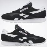 الأساسية أسود / أبيض ftwr أحذية الرجال النايلون الكلاسيكية Reebok 0NZ0F1035 - Image 9