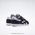 الأساسية أسود / أبيض ftwr أحذية نسائية نايلون كلاسيكية Reebok 0NZ0F102 - Image 4