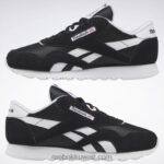الأساسية أسود / أبيض ftwr أحذية نسائية نايلون كلاسيكية Reebok 0NZ0F102 - Image 9