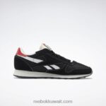 الأساسية أسود / أبيض ftwr / أحمر متجه أحذية جلدية كلاسيكية Reebok 0NZ0F530 - Image 2