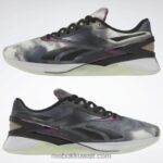 الأساسية أسود / البرقوق المغسول f17-r / توهج العاصفة حذاء تدريب نانو x3 Reebok 0NZ0F564 - Image 3
