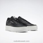 الأساسية الأسود / الطباشير أحذية نسائية مزدوجة جيو كلوب ج Reebok 0NZ0F204 - Image 4