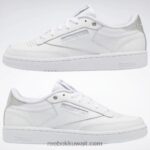 التقى أبيض / فضي ftwr. حذاء نسائي كلوب سي 85 Reebok 0NZ0F319 - Image 9