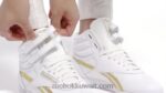 التقى الأبيض / الذهب. f / s مرحبا أحذية نسائية Reebok 0NZ0F393 - Image 2