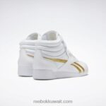 التقى الأبيض / الذهب. f / s مرحبا أحذية نسائية Reebok 0NZ0F393 - Image 6