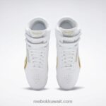 التقى الأبيض / الذهب. f / s مرحبا أحذية نسائية Reebok 0NZ0F393 - Image 8