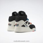 التوهج الأسود الأساسي / الطباشير / البرتقالي مضخة كرة السلة اومني زون II Reebok 0NZ0F6 - Image 4