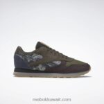 الجص f23 / الأرض الخصبة / النيلي المدخن أحذية جلدية كلاسيكية Reebok 0NZ0F643