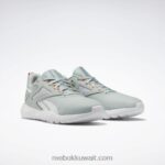 الرمادي الساحلي / أبيض ftwr / البرتقالي التوهج حذاء فلكساغون إنرجي 4 للتدريب النسائي Reebok 0NZ0F184 - Image 3