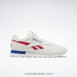 الطباشير / ناقلات الأحمر / ناقلات الأزرق أحذية جلدية كلاسيكية Reebok 0NZ0F683