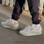 الطباشير / lgh الصلبة الرمادي / المرمر أحذية جلدية كلاسيكية Reebok 0NZ0F125 - Image 2