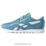 الفيروز / الأبيض حذاء لون النايلون الكلاسيكي Reebok 0NZ0F955 - Image 2