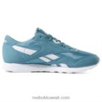 الفيروز / الأبيض حذاء لون النايلون الكلاسيكي Reebok 0NZ0F955 - Image 3