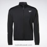 الليل أسود / أبيض هوية ناقلات متماسكة سترة المسار Reebok 0NZ0F348 - Image 6