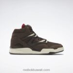 بني رمادي / بني غامق / ضباب قرمزي مضخة كرة السلة اومني زون II Reebok 0NZ0F75 - Image 2