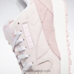 بورسلين وردي / وردي توهج / أبيض فاتح أحذية نسائية جلدية كلاسيكية Reebok 0NZ0F205 - Image 7