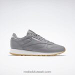 بيور جراي 5 / فتور أبيض / ريبوك صمغ المطاط 03 أحذية جلدية كلاسيكية Reebok 0NZ0F148