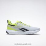 حمض الشمسية أصفر / رمادي بارد / أسود أساسي حذاء فليكساغون فورس 4 للرجال للتدريب Reebok 0NZ0F1164 - Image 2