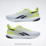 حمض الشمسية أصفر / رمادي بارد / أسود أساسي حذاء فليكساغون فورس 4 للرجال للتدريب Reebok 0NZ0F1164 - Image 9