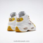 خيط أبيض / أصفر / فوق بنفسجي السؤال منتصف أحذية كرة السلة Reebok 0NZ0F30 - Image 4