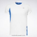 رجال أبيض تشغيل تي شيرت سبيدويك Reebok 0NZ0F1247 - Image 6