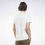 رجال أبيض تي شيرت بشعار الماركة Reebok 0NZ0F1259 - Image 3